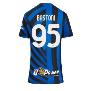 Inter Milan Alessandro Bastoni #95 Replika Hjemmebanetrøje Dame 2024-25 Kortærmet